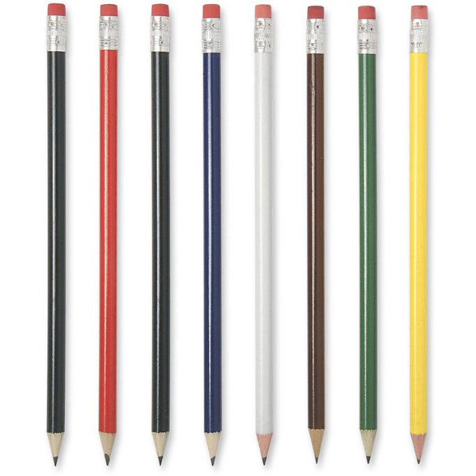 Bg Pencil with Eraser (Colour)